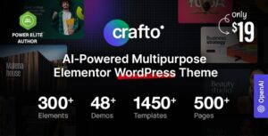Crafto AI-Powered WP Theme