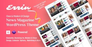 Errin Personal Blog WP Theme