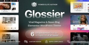 Glossier Newspaper & Viral Magazine WP Theme