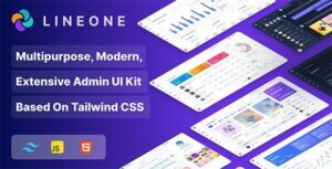 Lineone Tailwind CSS Admin Template HTML, HTML + Laravel