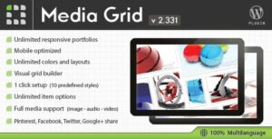 Media Grid WP Responsive Portfolio