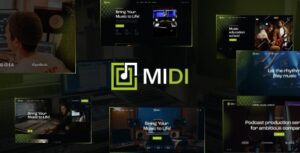 Midi Sound & Music Production WP Theme
