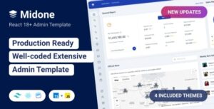 Midone (5 March 2026) React Admin Dashboard Template + HTML Version