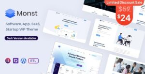 Monst Saas Startup WP Theme