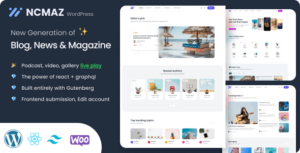 Ncmaz Blog Magazine WP Theme