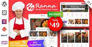 Ranna Food & Recipe WP Theme + RTL