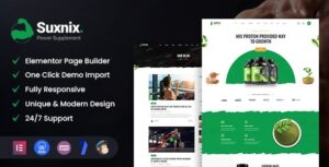 Suxnix Health Supplement WP Theme