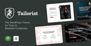 Tailorist Tailoring & Fashion WP Theme