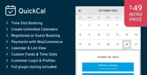 QuickCal Appointment Booking Calendar for WP