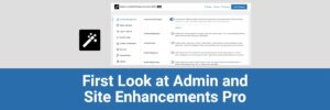 Admin and Site Enhancements (ASE) Pro
