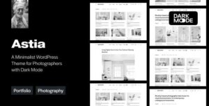 Astia Minimal Portfolio WP Theme