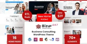 Bizup Business Consulting WP Theme