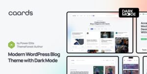 Caards Modern Blog & Magazine WP Theme