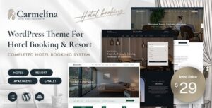 Carmelina Resort & Hotel Booking WP Theme