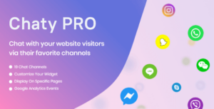 Chaty Pro Floating Chat Widget, Contact Icons, Messages, Telegram, Email, SMS, Call Button