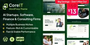 CoreIT Multipurpose Business, IT & Consulting WP Theme