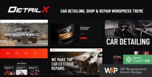 DetailX Car Detailing, Shop & Repair WP Theme