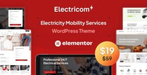 Electricom Electricity Mobility Services WP theme