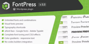 FontPress WP Font Manager