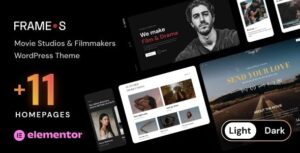 Frames Movie Studios & Filmmakers WP theme