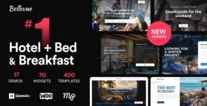 Bellevue Hotel + Bed and Breakfast Booking – Calendar Theme