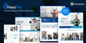 HouzFix Plumber, Handyman Services WP Theme