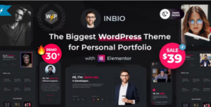 InBio Personal Portfolio WP Theme
