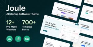 Joule AI Startup Software Elementor WP Theme