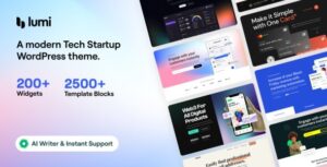 Lumi Tech Startup WP Theme