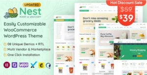 Nest Grocery Store WooCommerce WP Theme