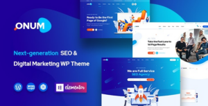 Onum SEO & Marketing Elementor WP Theme