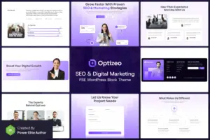 Optizeo SEO Digital Marketing WP Block Theme