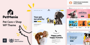 PetMania Pet Care & Shop Elementor Pro Theme