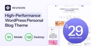 Revision Optimized Personal Blog WP Theme
