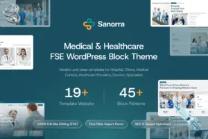 Sanorra Medical & Healthcare FSE WP Block Theme