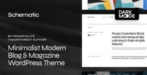 Schematic Minimalist Blog & Magazine WP Theme