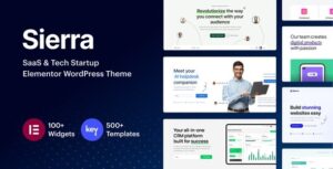 Sierra SaaS & Tech Startup Elementor WP Theme