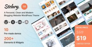 Stelary Blog Magazine WP Theme