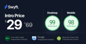 Swyft PageSpeed Optimized WP Blog Theme