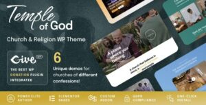 Temple of God Religion and Church WP Theme