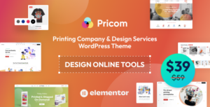 Pricom Printing Company & Design Services WP theme