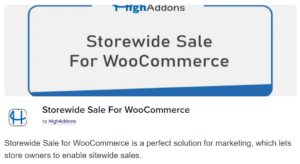 Storewide Sale For WooCommerce
